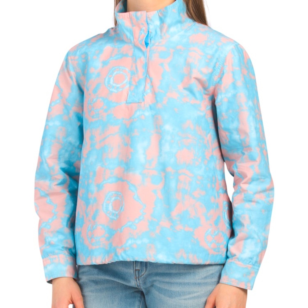 Mountain And Isles Lightweight Partial Button Neck Windbreaker NWT
